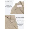 imageCOOFANDY Mens Casual Blazer Slim Fit Sports Coat One Button Business Retro Suit Jackets for Wedding PartyLight Khaki