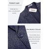 imageCOOFANDY Mens Casual Blazer Slim Fit Sports Coat One Button Business Retro Suit Jackets for Wedding PartyNavy Blue