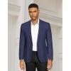 imageCOOFANDY Mens Casual Blazer Slim Fit Sports Coat One Button Business Retro Suit Jackets for Wedding PartyNavy Blue