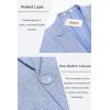 imageCOOFANDY Mens Casual Blazer Slim Fit Sports Coat One Button Business Retro Suit Jackets for Wedding PartySky Blue