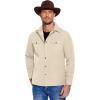 imageCOOFANDY Mens Casual Lightweight Shirt Jacket Work Shacket Jackets Military Button Down Overshirt With Flap PocketsBeige