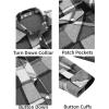 imageCOOFANDY Mens Flannel Shirt Jacket Casual Button Down Plaid Shirt Jackets Warm Lined Sherpa Shacket with PocketsBlack