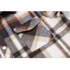 imageCOOFANDY Mens Flannel Shirt Jacket Casual Button Down Plaid Shirt Jackets Warm Lined Sherpa Shacket with PocketsBlack Orange