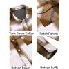 imageCOOFANDY Mens Flannel Shirt Jacket Casual Button Down Plaid Shirt Jackets Warm Lined Sherpa Shacket with PocketsKhaki