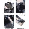 imageCOOFANDY Mens Flannel Shirt Jacket Casual Button Down Plaid Shirt Jackets Warm Lined Sherpa Shacket with PocketsNavy Blue