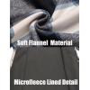 imageCOOFANDY Mens Flannel Shirt Jacket Casual Button Down Plaid Shirt Jackets Warm Lined Sherpa Shacket with PocketsNavy Blue