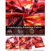 imageCOOFANDY Mens Hawaiian Short Sleeve Shirt Casual Button Down Summer Beach Vacation Shirt Tropical Floral Aloha ShirtsSunset Palm Treered