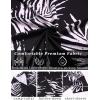 imageCOOFANDY Mens Hawaiian Short Sleeve Shirt Casual Button Down Summer Beach Vacation Shirt Tropical Floral Aloha ShirtsWhite Leavesblack Print