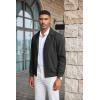 imageCOOFANDY Mens Lightweight Jackets Casual Bomber Windbreaker Zip Up Collared Jacket Golf Windproof CoatBlack
