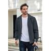 imageCOOFANDY Mens Lightweight Jackets Casual Bomber Windbreaker Zip Up Collared Jacket Golf Windproof CoatNavy Blue