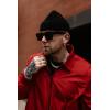 imageCOOFANDY Mens Lightweight Jackets Casual Bomber Windbreaker Zip Up Collared Jacket Golf Windproof CoatWine Red