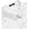 imageCOOFANDY Mens Paisley Shirt Luxury Disco Long Sleeve Button Down Dress ShirtsPat4