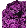 imageCOOFANDY Mens Paisley Shirt Luxury Disco Long Sleeve Button Down Dress ShirtsPat9