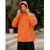 imageCOOFANDY Mens Rain Jacket Waterproof Lightweight Windbreaker Packable Hooded Raincoat for Hiking Cycling Golf ampamp TravelOrange
