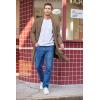 imageCOOFANDY Mens Shawl Collar Long Cardigan Knit Ruffle Fashion Sweater Drape CapeBrown