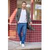 imageCOOFANDY Mens Shawl Collar Long Cardigan Knit Ruffle Fashion Sweater Drape CapeGrey