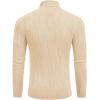 imageCOOFANDY Mens Slim Fit Turtleneck Sweater Long Sleeve Casual Knitted Pullover SweatersApricot