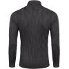 imageCOOFANDY Mens Slim Fit Turtleneck Sweater Long Sleeve Casual Knitted Pullover SweatersDark Grey