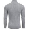 imageCOOFANDY Mens Slim Fit Turtleneck Sweater Long Sleeve Casual Knitted Pullover SweatersGrey