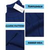 imageCOOFANDY Mens Slim Fit Turtleneck Sweater Long Sleeve Casual Knitted Pullover SweatersNavy Blue