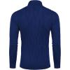 imageCOOFANDY Mens Slim Fit Turtleneck Sweater Long Sleeve Casual Knitted Pullover SweatersNavy Blue