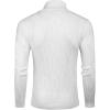 imageCOOFANDY Mens Slim Fit Turtleneck Sweater Long Sleeve Casual Knitted Pullover SweatersWhite