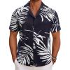 White Leaves-black Print