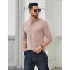imageCOOFANDY Mens Long Sleeve Henley Shirts Cotton TShirts Casual Pullover Shirt Soft Stretch Basic Tees Fall TopsBeige