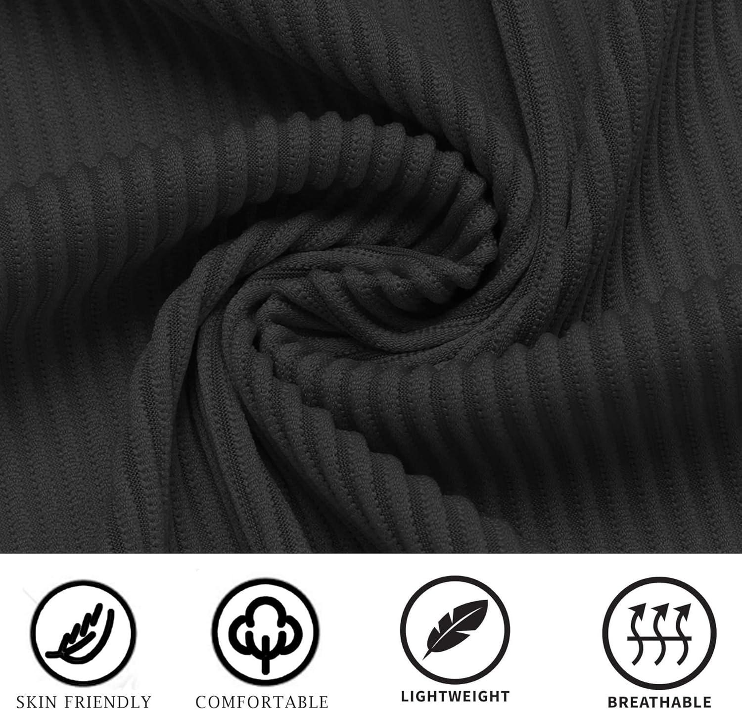 imageCOOFANDY Mens Casual Button Down Shirts Short Sleeve Regular Fit Fashion Camp Beach Shirts TopsBlack