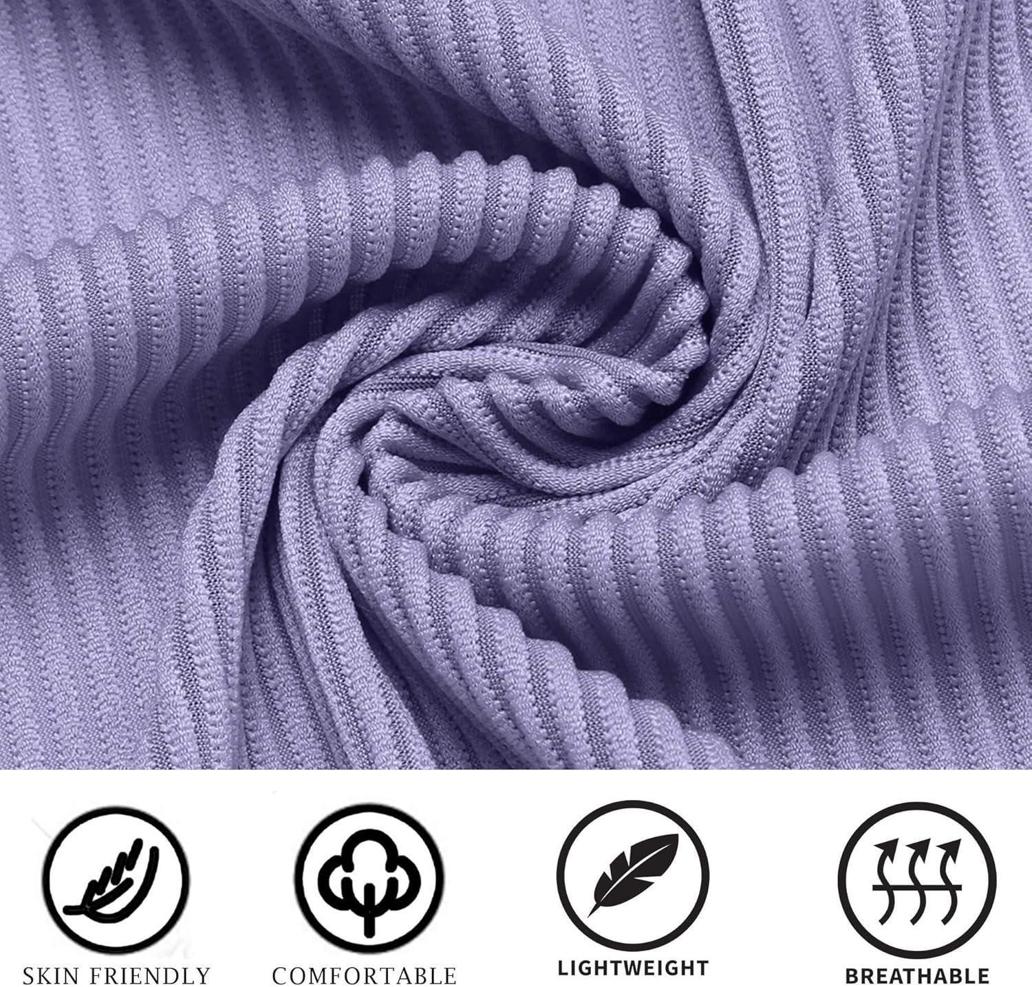 imageCOOFANDY Mens Casual Button Down Shirts Short Sleeve Regular Fit Fashion Camp Beach Shirts TopsLight Purple