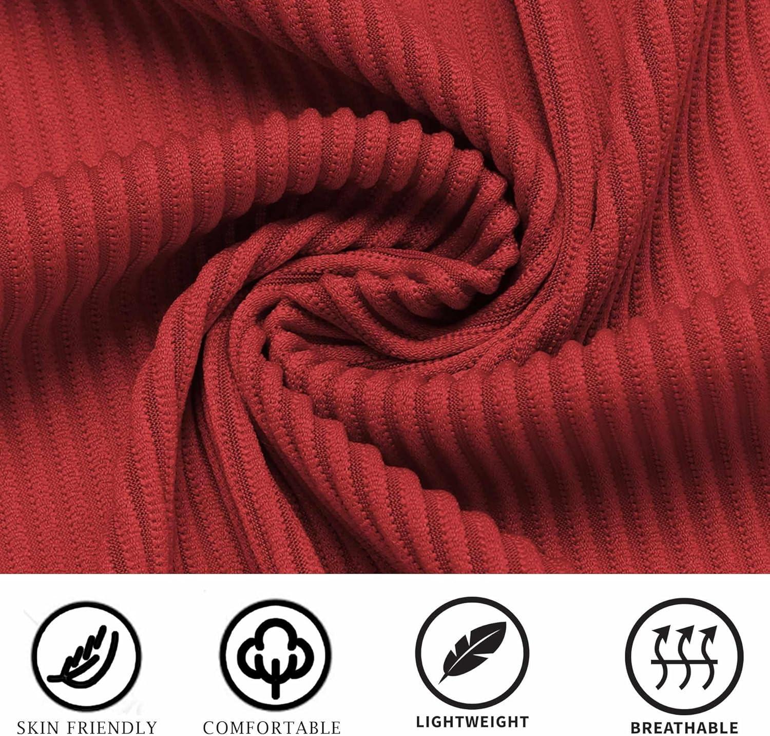 imageCOOFANDY Mens Casual Button Down Shirts Short Sleeve Regular Fit Fashion Camp Beach Shirts TopsRed