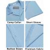 imageCOOFANDY Mens Casual Button Down Shirts Short Sleeve Regular Fit Fashion Camp Beach Shirts TopsBlue