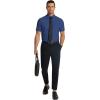 imageCOOFANDY Mens Short Sleeve Dress Shirts Wrinkle Free Regular Fit Dress Shirt Textured Casual Button Down ShirtsDeep Blue