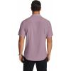 imageCOOFANDY Mens Short Sleeve Dress Shirts Wrinkle Free Regular Fit Dress Shirt Textured Casual Button Down ShirtsFuchsia