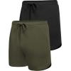 imageCOOFANDY Mens Gym ShortsArmy GreenBlack