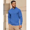 imageCOOFANDY Mens Hoodie Long Sleeve Casual Pullover Hooded Sweatshirt Fashion Drawstring Hoodies with PocketBlue