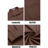 imageCOOFANDY Mens Long Sleeve Wrinkle Free Shirts Casual Button Down Stretch Dress Shirt with PocketBrown