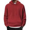 imageCOOFANDY Mens Hoodie Long Sleeve Casual Pullover Hooded Sweatshirt Fashion Drawstring Hoodies with PocketMaroon