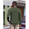 imageCOOFANDY Mens Fleece Crewneck Sweatshirt Casual Long Sleeve Pullover Fall Winter Warm Sweatshirts Fashion PulloversArmy Green