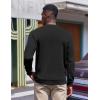 imageCOOFANDY Mens Fleece Crewneck Sweatshirt Casual Long Sleeve Pullover Fall Winter Warm Sweatshirts Fashion PulloversBlack