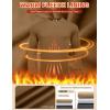 imageCOOFANDY Mens Fleece Crewneck Sweatshirt Casual Long Sleeve Pullover Fall Winter Warm Sweatshirts Fashion PulloversLight Brown