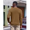 imageCOOFANDY Mens Fleece Crewneck Sweatshirt Casual Long Sleeve Pullover Fall Winter Warm Sweatshirts Fashion PulloversLight Brown
