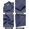 imageCOOFANDY Mens Quarter Zip Pullover Mock Neck Lightweight Sweatshirt Long Sleeve Polo Shirt Business Casual Pullover TopBluish Purple