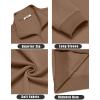 imageCOOFANDY Mens Quarter Zip Pullover Mock Neck Lightweight Sweatshirt Long Sleeve Polo Shirt Business Casual Pullover TopBrown