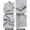 imageCOOFANDY Mens Quarter Zip Pullover Mock Neck Lightweight Sweatshirt Long Sleeve Polo Shirt Business Casual Pullover TopLight Gray