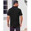 imageCOOFANDY Mens Button Down Shirts Stain Shield Dress Shirts Short Sleeve Summer Business Casual ShirtsBlack