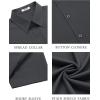 imageCOOFANDY Mens Button Down Shirts Stain Shield Dress Shirts Short Sleeve Summer Business Casual ShirtsDark Grey