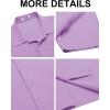 imageCOOFANDY Mens Button Down Shirts Stain Shield Dress Shirts Short Sleeve Summer Business Casual ShirtsPurple