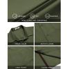 imageCOOFANDY Mens Casual Button Down Shirts Stretch Short Sleeve Business Dress Shirt with PocketArmy Green