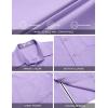 imageCOOFANDY Mens Casual Button Down Shirts Stretch Short Sleeve Business Dress Shirt with PocketLight Purple